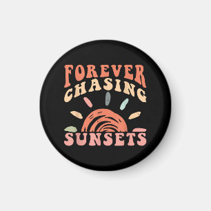 Aimant Rétro Vintage pour toujours Chasse Couchers de sol