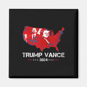 Aimant Retro Vintage Trump Vance 2024 Nous Le Peuple Élec
