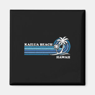 Aimant Rétro Vintage vacances en famille Hawaii Kailua Be