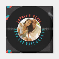 Retro Vinyl Record Mariage PHOTO ENREGISTRER LA DA