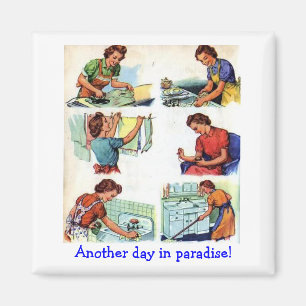 Aimant Retro Wife - Une autre journée au Paradis,