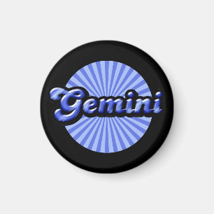 Aimant Rétro Zodiac Gemini