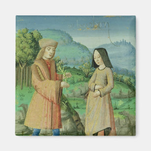 Aimant Réunion d'Aeneas et Anne, la soeur du Dido