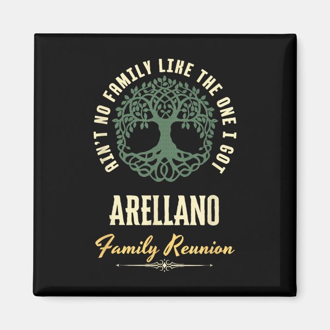 Aimant Reunion familiale 2025 Conception de jumelage - Ar (Devant)