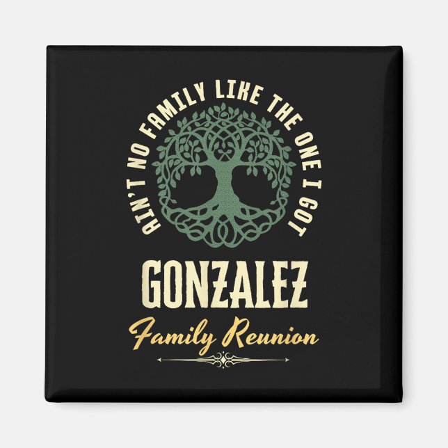 Aimant Reunion familiale 2025 Conception de jumelage - Go (Devant)
