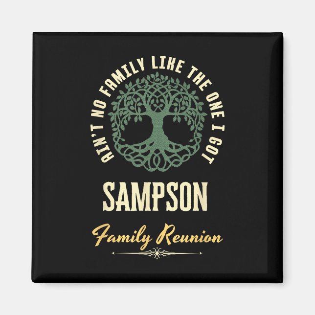 Aimant Reunion familiale 2025 Matching Design - Sampson (Devant)