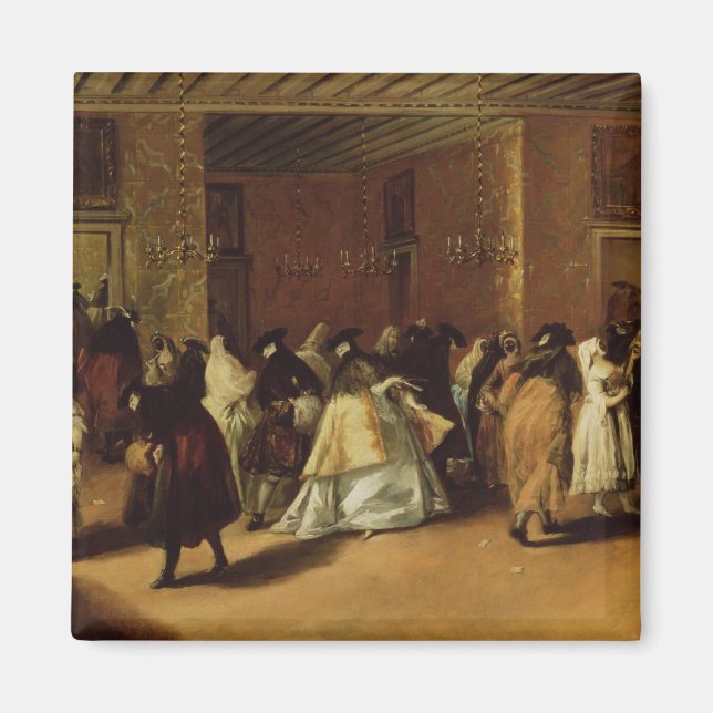 Aimant Réunion masquée (Devant)