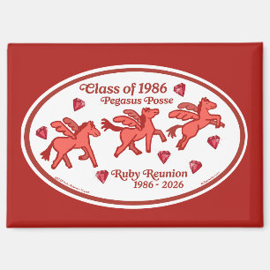 Aimant Réunion Rubis du Pegasus Posse