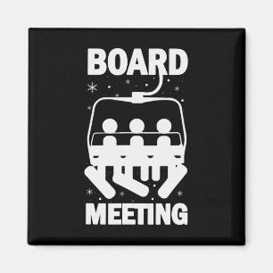 Aimant Réunions de planche Réunions de snowboard Snowboar