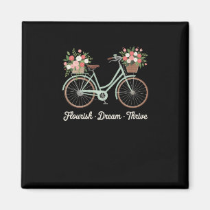 Aimant Rêve fleurie Épouser Vélo floral Trump Res subtil