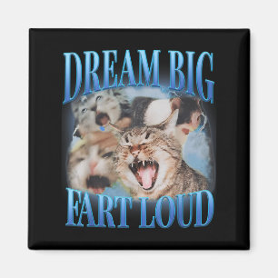 Aimant Rêve Grand Pet Fort Rire Drôle Chat Maudit Mème