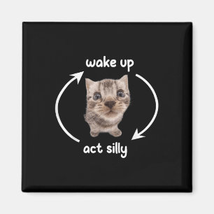 Aimant Réveillez-vous Agir Chat Silencieux _ Réveillez-vo