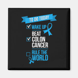 Aimant Réveillez-Vous Battez le Cancer du Côlon et Régiro