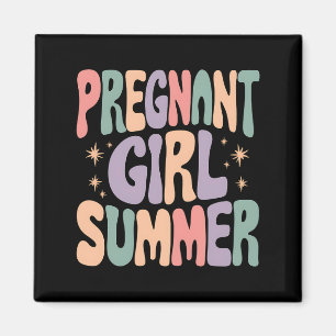 Aimant Révélation de grossesse Fille enceinte Fête prénat