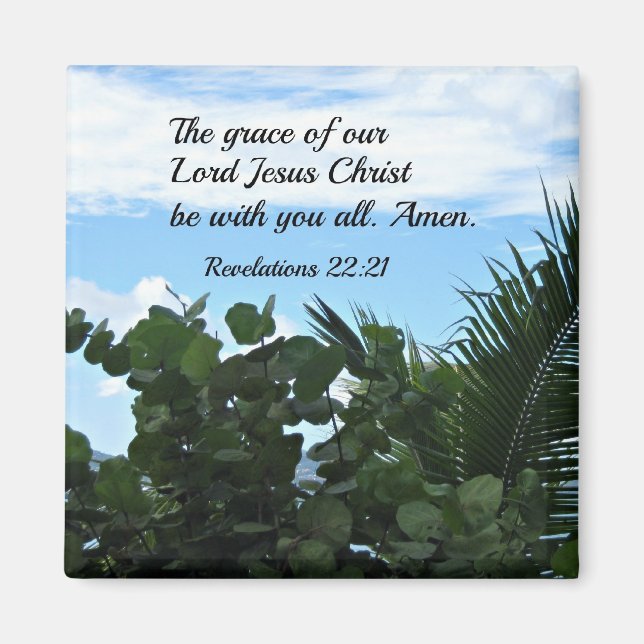 Aimant Révélations 22:21 (Devant)