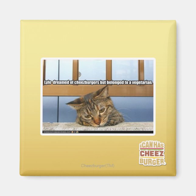 Aimant Rêver de cheesburgers (Devant)