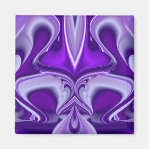 Aimant Rêves arc-en-ciel à fleurs violettes