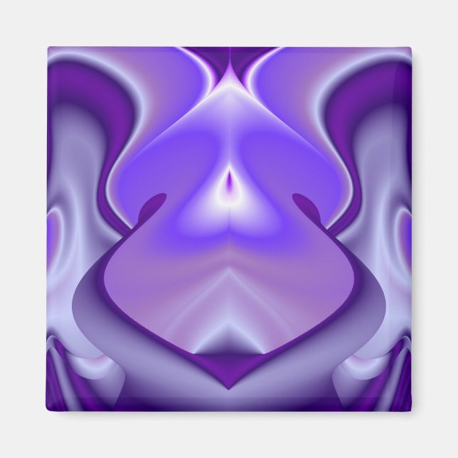 Aimant Rêves de fleurs violettes (Devant)