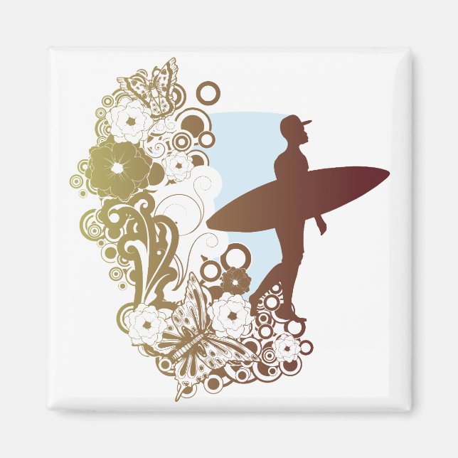 Aimant rêves de surf (Devant)