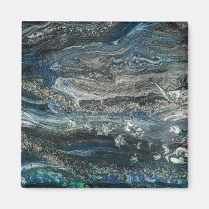 Aimant Rêves des 20 peintures abstraites de l'Océan gris