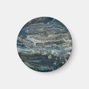 Aimant Rêves des 20 peintures abstraites de l'Océan gris