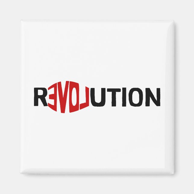 Aimant RÉVOLUTION ~ Truisme magnétique (Devant)