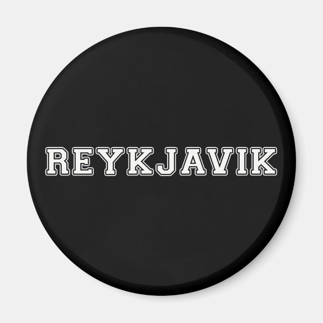 Aimant Reykjavik Islande (Devant)