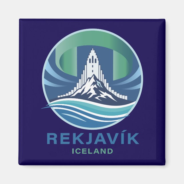Aimant Reykjavik Islande Europe (Devant)