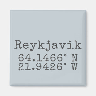 Aimant Reykjavik Islande Latitude Longitude