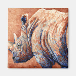Aimant Rhinocéros bleu