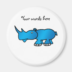 Aimant Rhinocéros bleu