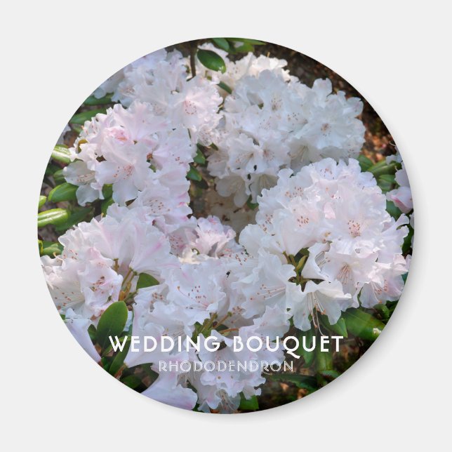 Aimant Rhododendron "Bouquet de mariage" (Devant)