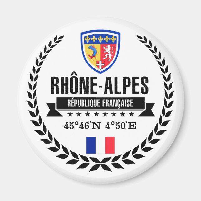 Aimant Rhône-Alpes (Devant)