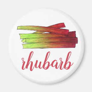 Aimant Rhubarb culinaire Stalks Légumes Jardin Alimentati