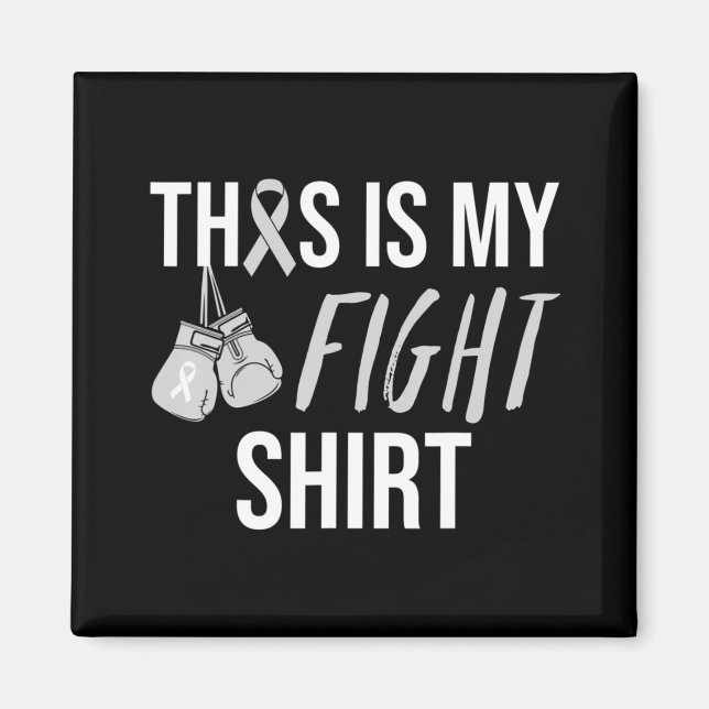 Aimant Ribbon gris de sensibilisation à la maladie de Par (Devant)