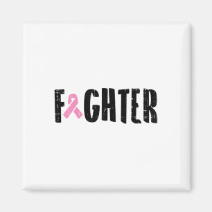 Aimant Ribbon rose Conscience du cancer du sein Guerrier