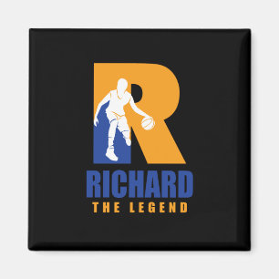 Aimant Richard Joueur Personnalisé Basket Votre Nom La Ja