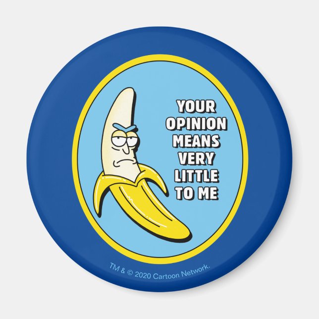 Aimant RICK AND MORTY™ | Banana Rick Badge (Devant)