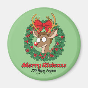 Aimant Rick and Morty   Reindeer Morty Merry Rickmas