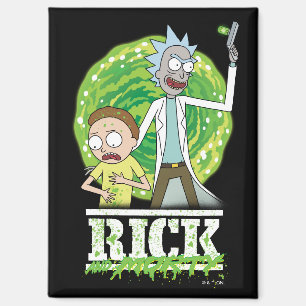 Aimant RICK ET MORTY™   Éclat vert