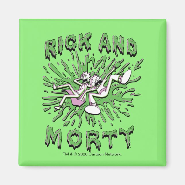 Aimant RICK ET MORTY™ | Falling Into Acid (Devant)
