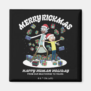 Aimant Rick et Morty   Joyeux Rickmas présents