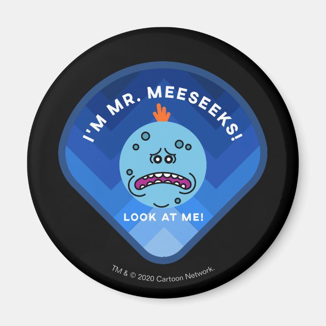 Aimant RICK ET MORTY™ | Motif des patchs d'espace externe (Devant)