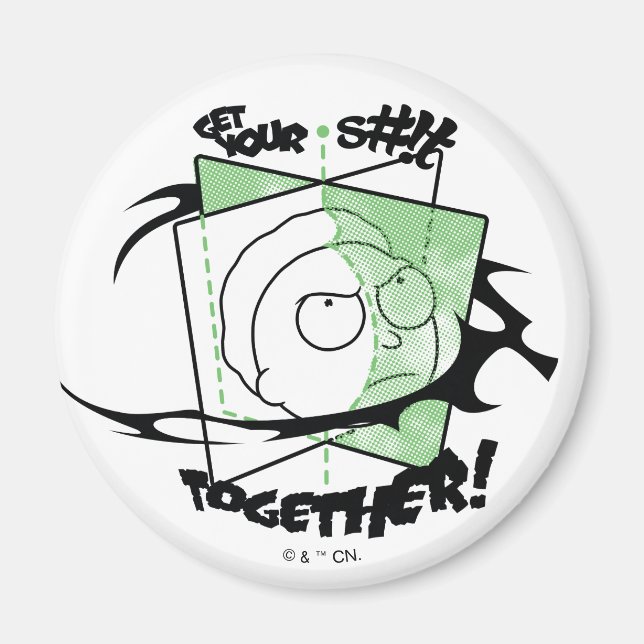 Aimant RICK ET MORTY™ | Prenez votre S# ! t Together ! (Devant)