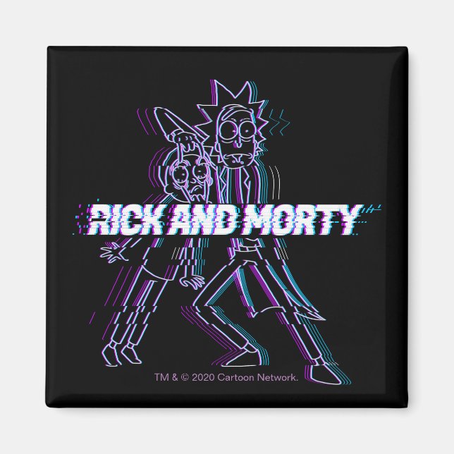Aimant RICK ET MORTY™ | Rick Et Morty Glités (Devant)