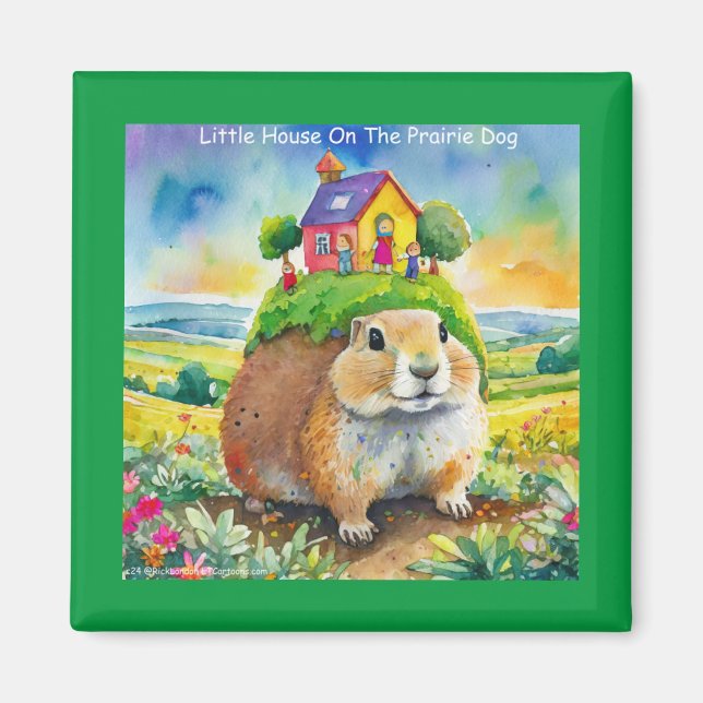 Aimant Rick London Prairie Dog Life Bande Dessinée  (Devant)
