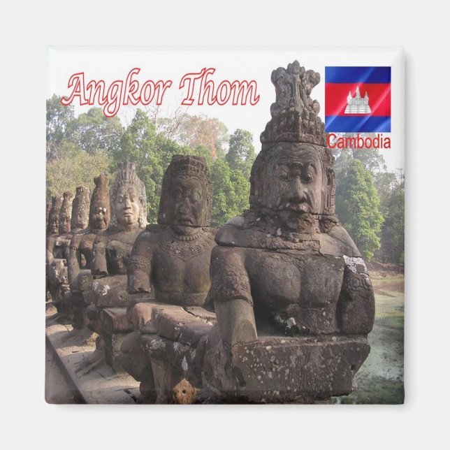 Aimant Rif. KH Cambodge, Angkor Thom, Frigo (Devant)