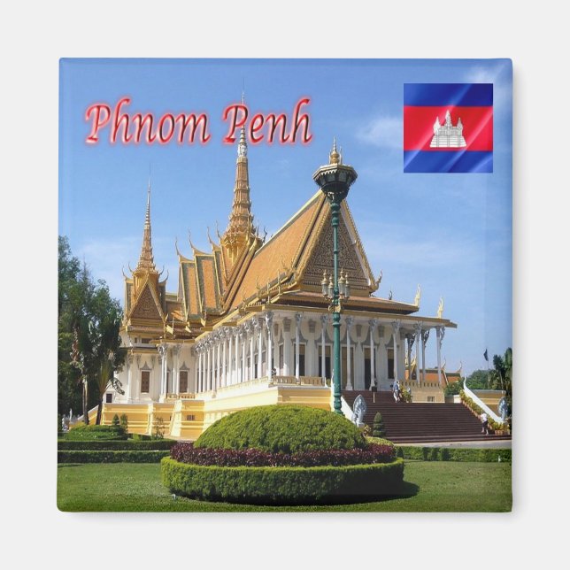 Aimant Rif. KH Cambodge, Phnom Penh, Place Royale (Devant)