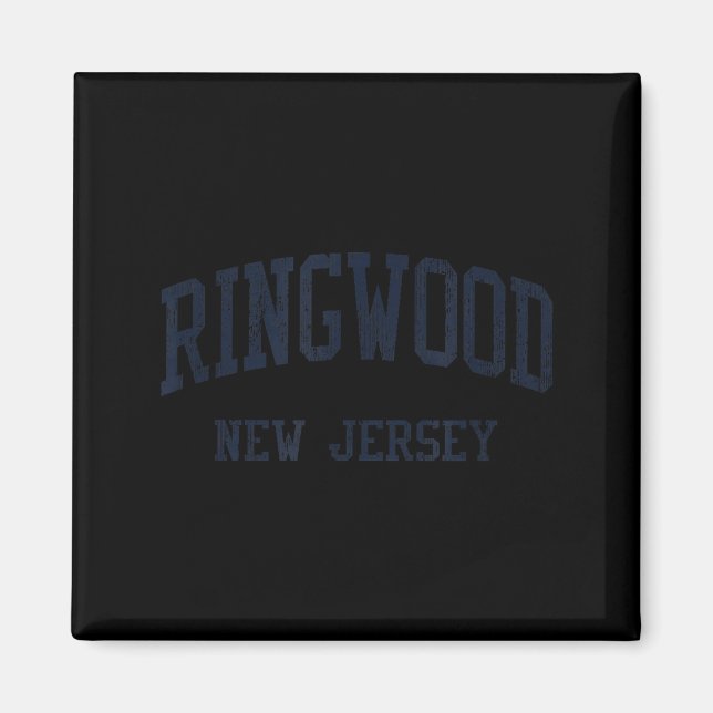 Aimant Ringwood Nj Jn5 Vintage Athletic Blue Design  (Devant)
