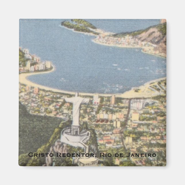 Aimant Rio de Janeiro, Brésil (Christ Rédempteur) (Devant)